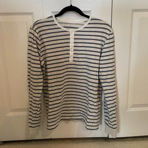 Color Siete Striped Long Sleeved Mens Shirt